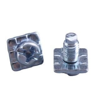 Cross recessed pan head tapping screw with captive plain washer