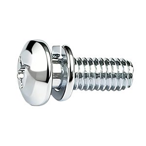 Round Head Phillips Slot Two-component Screw with Spring Washer