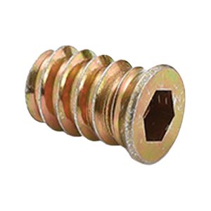 Countersunk Head Furniture Insert Nut with Internal and External Threads